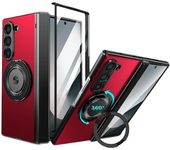 360 Rotating Magnetic Ring Holder Phone Case For Samsung Galaxy Z Fold 6 5 4 3 5G Front Screen Protector Hinge Protective Cover