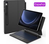 Magic Keyboard For Samsung Galaxy Tab S7 Plus S8 S9 + FE 11 12.4 inch Trackpad Backlit floating Adjustable angle with Pen Holder