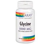 Suplemento Solaray Glycine 1000mg - Apoyo Hepático y Cerebral - Cápsulas Veganas