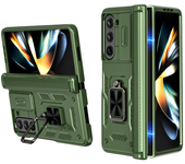 360° Magnetic Ring Stand Kickstand for Samsung Galaxy Z Fold 6 5 5G Heavy Duty Armor Hinge Protection Cover