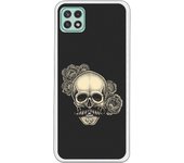 Funda compatible con Samsung Galaxy A22 5G - tatoo calavera dotwork