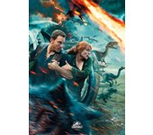 Movie Jurassic World Poster Dinosaur Velociraptor Canvas Painting HD Print Modern Wall Art Picture Living Room Bedroom Decor
