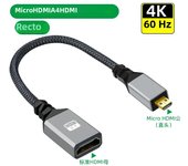 4K60Hz HDMI-Compatible Male To Female Extension Cable Micro/Mini HDMI-Compatible adapter Extender Wire Cord left/right/up/down