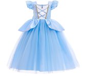 Elsa Anna Kid Princess Girls Dress Rapunzal  Kids Cosplay Halloween Vestidos Children Costume Birthday Party Dress