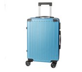 DAM Juego de 3 maletas Trolley, en material ligero ABS de alta resistencia con esquinas reforzadas. Cerradura numérica y 4 ruedas dobles extraíbles y giratorias 360°.  36,5x21,5x57,5Cm