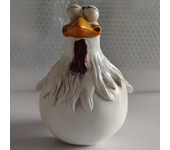 Funny Chicken Fence Decor Statues Resin Garden Farm Yard Chicken Hen Sculpture Art Craft Courtyard Housewarming Home Decoration