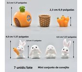 New Easter Bunny Cake Toppers Cute Rabbit Carrot Happy Birthday Cake Decoration for Kids 1st Birthday Party Supplies Baby Shower
