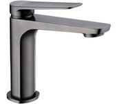 Imex Nápoles BDN047-1BGM grifo monomando de latón con acabado negro metalizado para lavabo sobre repisa