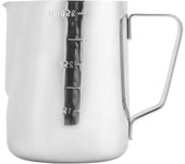Jarra de acero inoxidable para espumar café de uso doméstico, taza para espumar leche con forma de flor (350 ml)