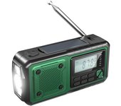 Radio De Emergencia Portátil Con Solar Y Manivela 4000mAh AM/FM Con LED Y Cargador De Teléfono Móvil Y Banco De Almacenamiento