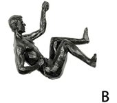 Athlete Rock Climbing Man Resin Background Wall Hanging Decoration Sculpture Statue Figures Creative Rock Climber Statue Pendant