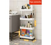 4 Tier Bathroom Shelf Movable Gap Trolley Slim Shampoo Rack with Wheels Shower Rolling Cart Bathroom Accessories No Drill Shelf