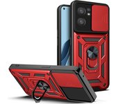 For OPPO RENO 7 8 Lite 5 6 Case Slide Camera Shockproof Armor Case For OPPO Find X5 Lite Car Magnetic Holder Ring Protect Cover