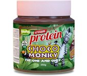 LIFE PRO FITFOOD PROTEIN CREAM CHOCO MONKY 250G | Crema HiperProteica Sabor Barritas de la Infancia | 22% de Proteína | Fácil de Untar
