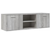 vidaXL Mueble de TV de madera de ingeniería gris sonoma 120x34x37 cm, Mueble de Salon, Mueble TV, Mueble TV salon, Mesa de TV, Mueble tele