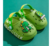 Child Kawaii Blue Cartoon Clogs Shoes Summer Kids Lovely Dinosaur Outdoor Cute Boys Sandal Light Breathable Casual Garden Shoes