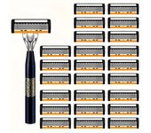 Razor Classic 6 Layer Safety Razor for Mens Shaving&Womens Hair Removal Shaving Blades Manual Shaver