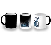 MERCHANDMANIA TAZA MÁGICA logo profesor matematicas matematico magic mug