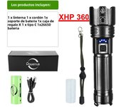 Super XHP360 Powerful Led Flashlight XHP120 High Power Torch Light Rechargeable Tactical Flashlight 18650 50000LM Camping Lamp