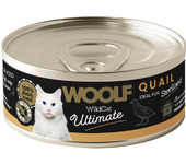 Latas de Codorniz para gatos Esterilizados 85gr - Alimentación húmeda Woolf Ultimate