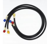 R410A AC Charging Hose Set 1/4'' SAE 800 PSI for HVAC Air Condition Refrigerant Hoses R134A R12 R22 R502 Air Condition
