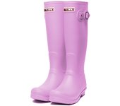 Botas de lluvia para mujer, calzado para jardín impermeable, botas de barro antideslizantes hasta la rodilla, botas altas de goma para mujer, botas de trabajo ligeras para exteriores