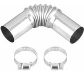 Conector de tubo de escape para calentador diésel, conector acodado para tubo de escape, accesorios para calentador de coche av