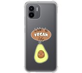 Funda Silicona Antigolpes compatible con Xiaomi Redmi A2 diseño Vegan Life Dibujos
