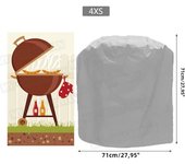 Cubierta De Barbacoa Impermeable Y Resistente Al Polvo Para Weber Tamaño 8 Apto Para Barbacoas Redondas Protección Contra La Lluvia MOV