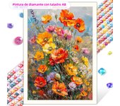AB Diamond Painting Flower Tulip Diamond Mosaic Embroidery Cross Stitch DIY Beautiful Landscape Home Decoration Gift New Product
