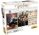SET DE  3 PUZLES HARRY POTTER 500