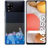 Tumundosmartphone Funda Gel Transparente para Samsung Galaxy A42 5G diseño Hipo Dibujos