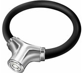 Candado de freno de disco para llanta de bicicleta, candado de anillo antirrobo con Cable de acero portátil (negro)