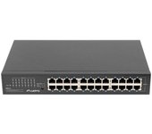 SWITCH LANBERG 24 PUERTOS GIGABIT ETHERNET RACK 19"