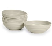 Plastic Forte - Juego de 6 Boles Classic de 450 ml Reutilizables. Ideal Fiestas. Beige