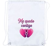 1 Mochila de cuerdas frase motivadora aniversario novios amor te quiero playa piscina picnic excursion