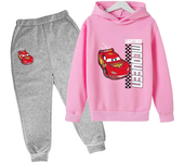 Cars Sweatshirt Boy Sweatshirt girls Lightning McQueen Sweatshirt Hoodies Pants 2Pcs Kids Tracksuits Children Clothing