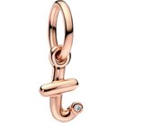 2023 New 925 Silver Plated Rose Gold Letter a-z Script Alphabet Dangle Charm Fit Pan Bracelet DIY Romantic Jewelry Gift
