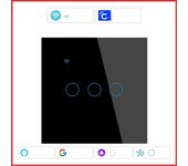 Cozylife WiFi Smart Switch EU Light Wall Touch Switch 220V Need Neutral Wire Smart Life Work with Alexa Google Home 1/2/3 Gang