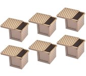 6x Square Loaf Pan With Lid Toast Mold Bread Pan Pullman Loaf Pan With Cover Non-stick Mini Water C