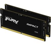 Memoria ram ddr5 32gb 2 x 16gb kingston - sodimm - 5600mhz - pc5 44800 - fury impact - cl40 - 1.1v