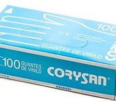 Corysan Guantes Vinilo Talla Mediana 100Uds
