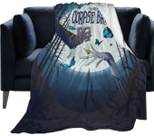 Horror Corpse Bride Blanket Soft Warm Throw Blanket for Bed Sofa Queen Size Halloween Decor Scary Movie Blanket Birthday Gifts