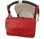 Bolso Lactancia Polipiel carro Bebe Color Rojo Modelo Solapa