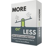 More or Less Original Edition Card Game -2 Players + | Fun Family Party Games for Adults &Kids Birthday, Travel, Gift for Boys and Girls