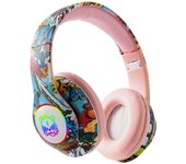 NEW Graffiti Gamer Headsets Surround Sound Colorful Light Wireless Bluetooth5.0 Headphones with HD Mic Earphones Noise Reduction