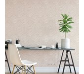 Muestra DIN A4 de Papel pintado vinílico efecto tela alzada con alto relieve - Kremling Curtains 681140 de GAULAN
