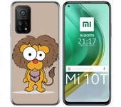 Tumundosmartphone Funda Gel Tpu para Xiaomi Mi 10T / 10T Pro diseño Leon Dibujos