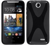 Tumundosmartphone Funda Gel Tpu HTC Desire 310 Modelo X Line Color Negra