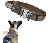 1 pieza de perro táctico, perro mediano a grande, ajustable, collar de entrenamiento (collar de camuflaje L)